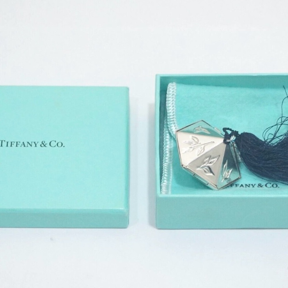 Tiffany & Co. Japanese bamboo pill box silver 925 RARE